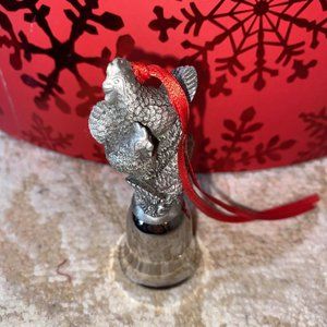 Wallace Silversmiths Pewter Silver Three French Hens NWOB